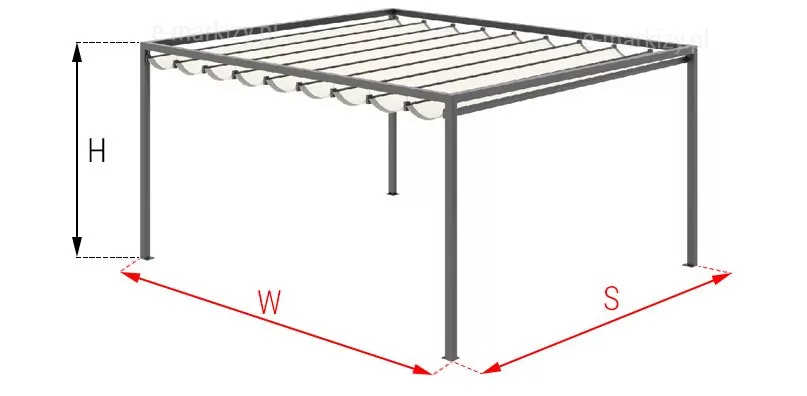 Terrassen-Pergola-freistehender-dragon-Maße