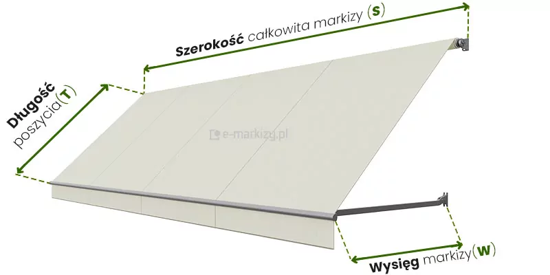 balkonmarkise italien dimensionierung, vermessung von balkonmarkisen