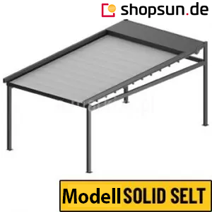 Freistehende Terrassenpergola Solid Selt