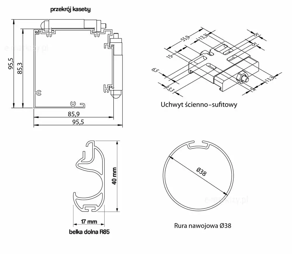 Refleksol 85-Sa Dimensionierung, Reflexmessung, Reflexdimensionen