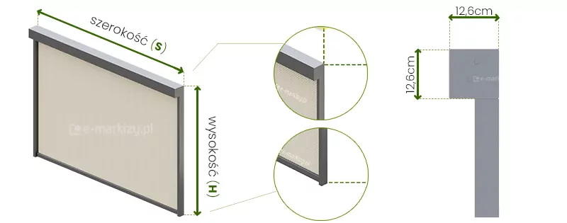 Refleksol ziip 120 große Dimensionierung, Reflexmessung, Reflexmaße