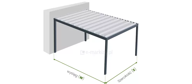 Pergola-freistehende-Bioline-Dimensionierung