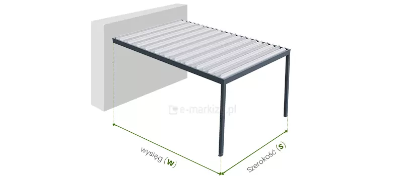 Pergola-Bioline-Längsmessung