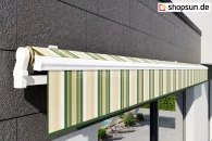 Über der Terrasse aufgehängte Silver Plus Selt-Markise Silver Plus Terrassenmarkise, Online-Bewertung von Terrassenmarkisen