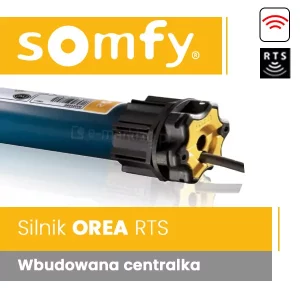 Der Somfy Orea RTS-Markisenmotor hat eine eingebaute RTS-Steuereinheit