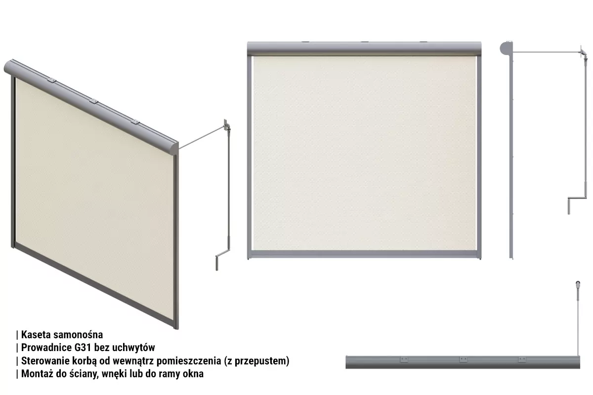 R90 g31-Führungen ohne Griffe, manueller Durchlass, Refleksol 90-Montagemethoden