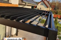 Aluminium-Pergola-offenes Lamellendach