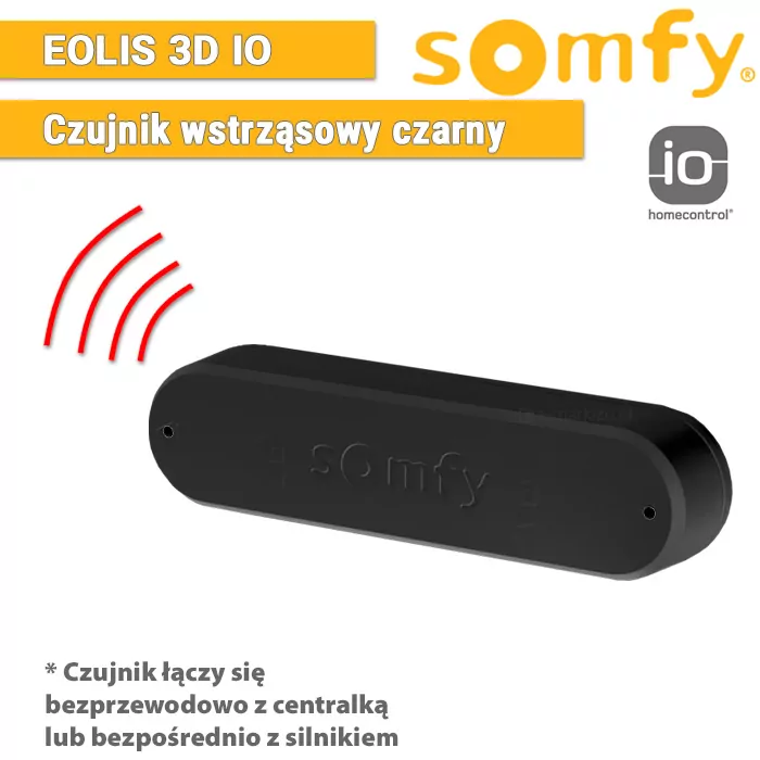 Erschütterungssensor Eolis 3D Black io 9016354 von Somfy