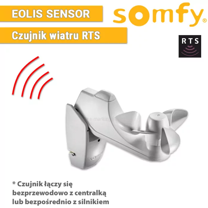 Automatiksystem für Refleksol Markisen, Somfy Sensoren, Windsensor Eolis Sensor RTS 1816066