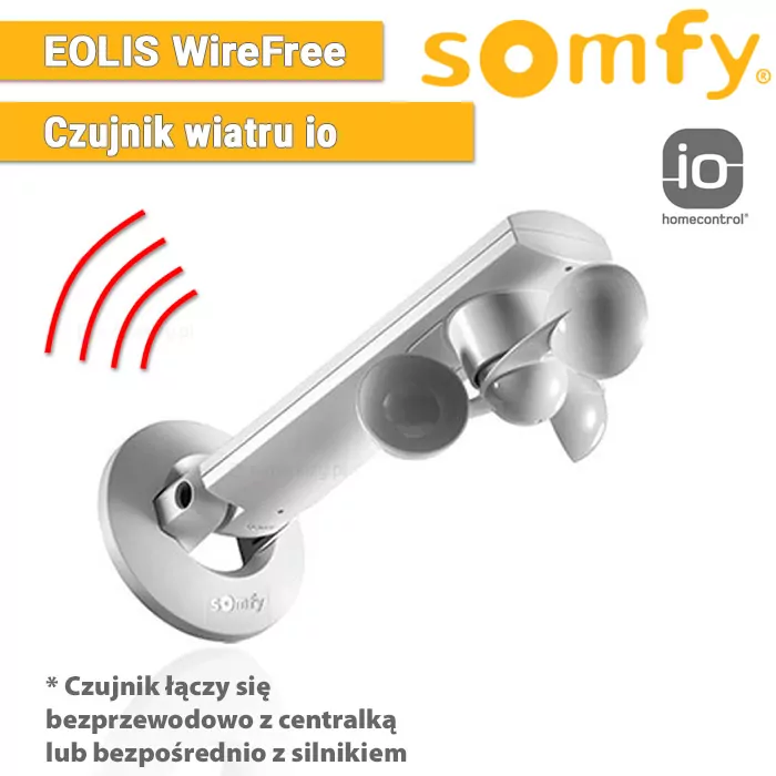 Automatiksystem für Refleksol Markisen, Somfy Sensor Eolis WireFree io, 1816084