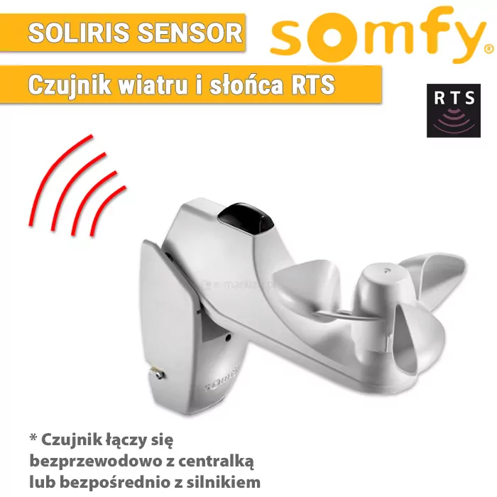 Automatiksystem für Refleksol Markisen, Somfy Sensoren, Sonnen- und Windsensor Soliris Sensor RTS 1818210