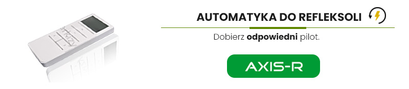 Automatisierung für Senkrechtmarkisen, Fernbedienungstyp Axis-R