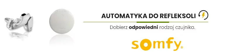 Automatisierung für Senkrechtmarkisen, Sensortyp Somfy