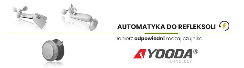 Automatisierung für Senkrechtmarkisen, Yooda-Sensortyp