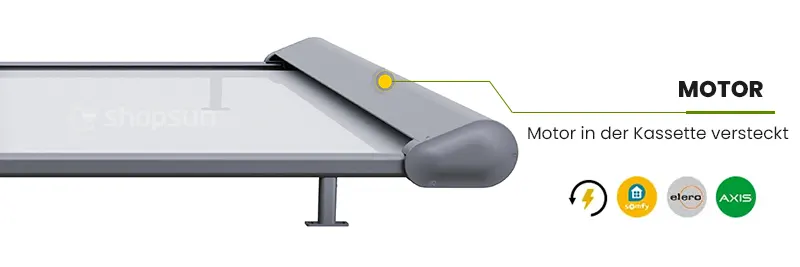 Veranda Selt elektrische Steuerung, Motoren für das Veranda-System, Antriebe für Außenschutz