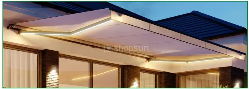 LED-Beleuchtung, Beleuchtung für Markisen, LED-Band für Terrassenmarkisen, beleuchtete Terrassenmarkise Australia, Terrassenmarkise mit LED-Beleuchtung, Markisenzubehör - LEDs