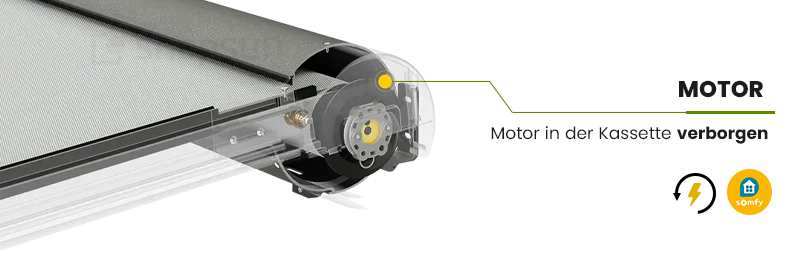 Terrassenpergola V ZIIIP mit elektrischem Somfy IO Homecontrol-Motor